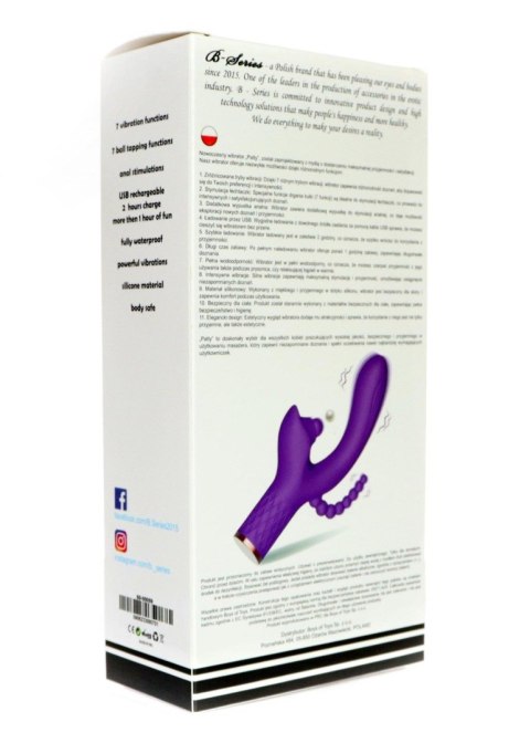 Wibrator - Patty, 7 vibration functions, 7 ball tapping, USB Wibrator - Patty, 7 vibration functions, 7 ball tapping, USB