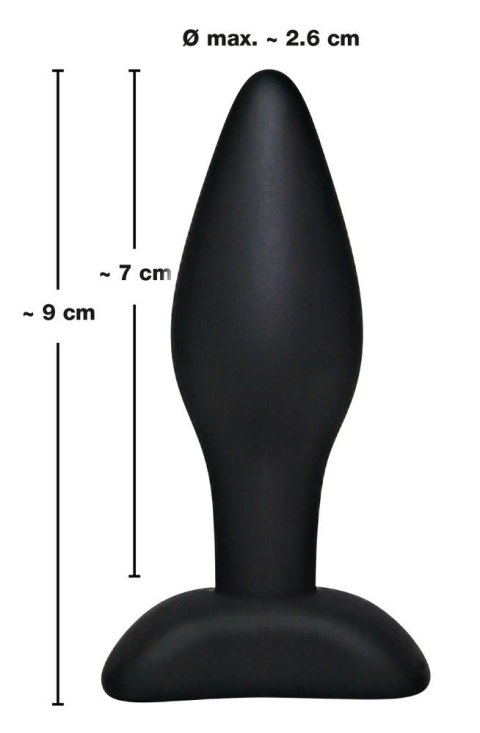 KOREK ANALNY BLACK VELVETS SMALL PLUG KOREK ANALNY BLACK VELVETS SMALL PLUG