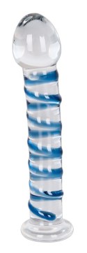 PENIS DŁUGIE DILDO SZKLANE 18CM STYMULUJE ROWKI