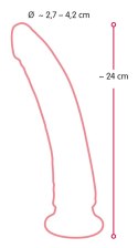 SZTUCZNY PENIS DILDO MĘSKI CZŁONEK Z PRZYSSAWKĄ