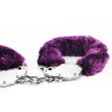 KAJDANKI FLUFFY HAND CUFFS FIOLETOWE