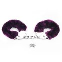 KAJDANKI FLUFFY HAND CUFFS FIOLETOWE
