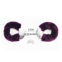KAJDANKI FLUFFY HAND CUFFS FIOLETOWE
