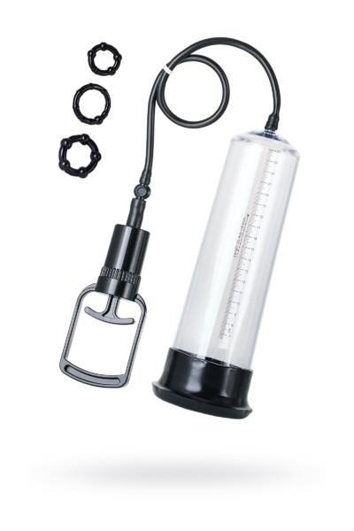 A-TOYS, Penis Pump, PVC, Transparent, 27.5 cm, 3 cock rings included A-TOYS, Penis Pump, PVC, Transparent, 27.5 cm, 3 cock rings included