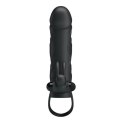 Pretty Love 5,5 Inch Vibrating Penis Sleeve Black
