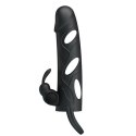 Pretty Love 5,5 Inch Vibrating Penis Sleeve Black