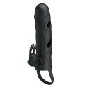 Pretty Love 5,5 Inch Vibrating Penis Sleeve Black