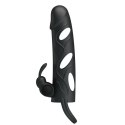 Pretty Love 5,5 Inch Vibrating Penis Sleeve Black