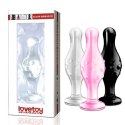 4.5" Glass Romance Dildo Black