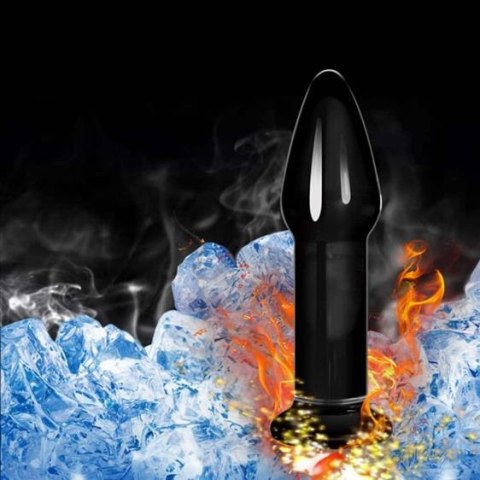 5" Glass Romance Anal Plug Black 5" Glass Romance Anal Plug Black
