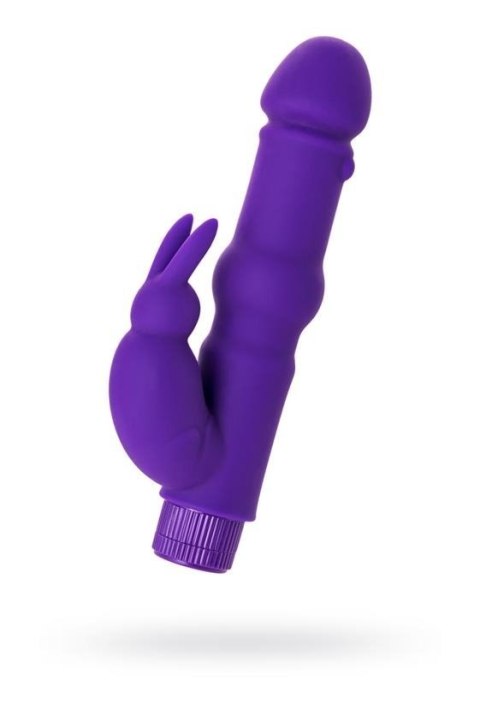 A-TOYS, Vibrator with clitoral stim, Silicone, Purple, 18 cm A-TOYS, Vibrator with clitoral stim, Silicone, Purple, 18 cm