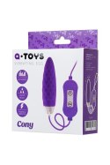 A-TOYS, Vibro egg 'Cony', with control panel, silicone, violet