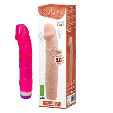 Barbara Classic Jelly Vibe Pink 23 cm. Barbara Classic Jelly Vibe Pink 23 cm.