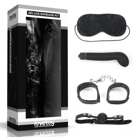Bondage Kit Vibrating Black Bondage Kit Vibrating Black