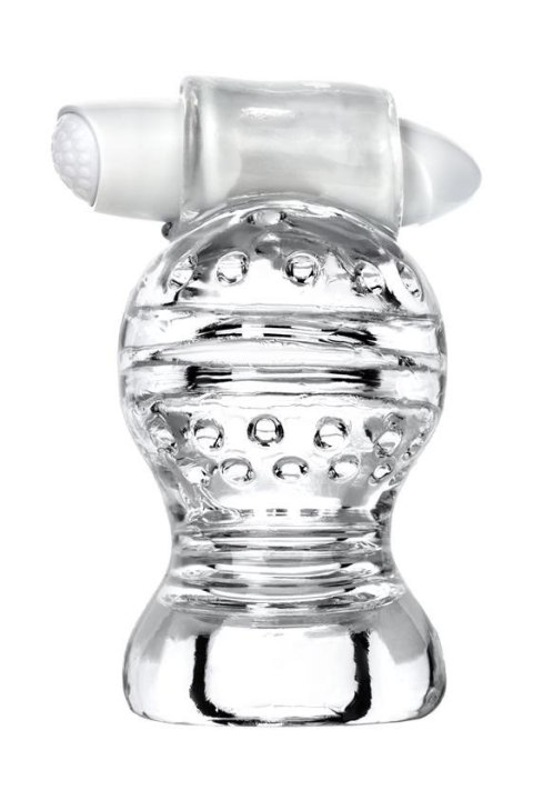 Lingam Shakti, Vibrating Masturbator, TPE, Transparent, 9 cm Lingam Shakti, Vibrating Masturbator, TPE, Transparent, 9 cm