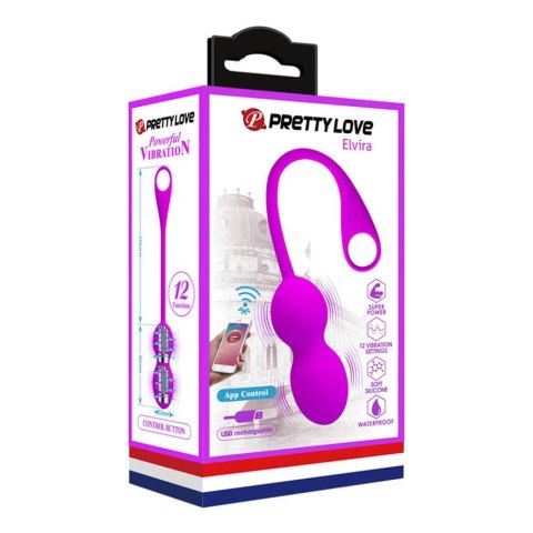 Pretty Love Elvira Phone control vibro balls Purple Pretty Love Elvira Phone control vibro balls Purple