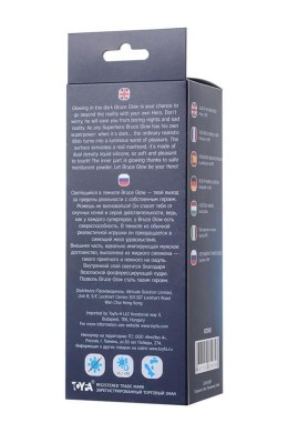 Dildo z przyssawką Beyond Bruce Glow Blue 21cm Toyfa