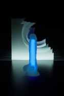 Dildo z przyssawką Beyond Bruce Glow Blue 21cm Toyfa