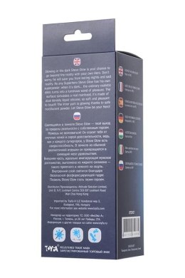 Dildo z przyssawką Beyond Steve Glow Blue 19cm Toyfa