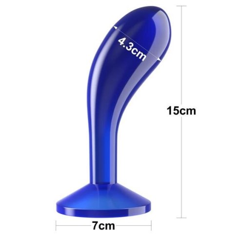 Flawless Clear Prostate Plug 6.0'' Blue Flawless Clear Prostate Plug 6.0'' Blue