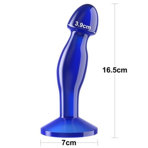 Flawless Clear Prostate Plug 6.5'' Blue Flawless Clear Prostate Plug 6.5'' Blue