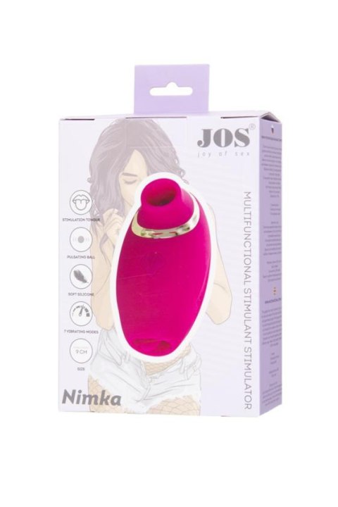 JOS Multifunctional stimulator of erogenous zones Nimka, silicone, pink, 9 cm JOS Multifunctional stimulator of erogenous zones Nimka, silicone, pink, 9 cm
