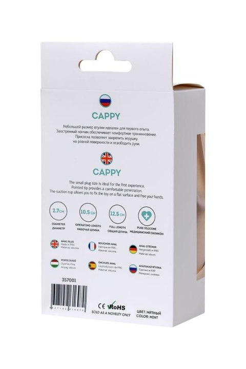 Korek analny ToDo Cappy Mint 12,5cm Toyfa Korek analny ToDo Cappy Mint 12,5cm Toyfa