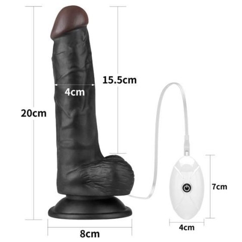Vibrating Easy Strapon Set 7.5'' Black Vibrating Easy Strapon Set 7.5'' Black