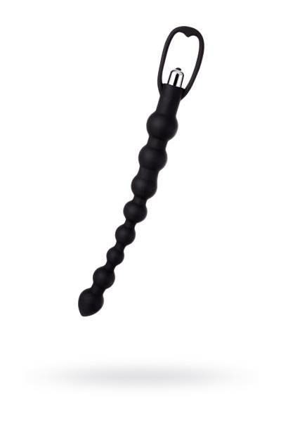 A-TOYS, Anal Vibration Chain, Silicone, Black, 34 cm A-TOYS, Anal Vibration Chain, Silicone, Black, 34 cm