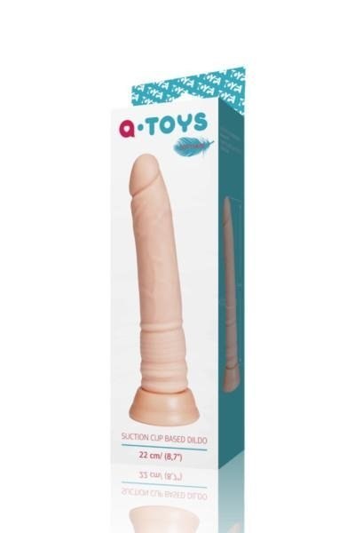 A-TOYS, Realistic Dildo, TPE, Flesh, 16 cm