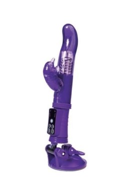 A-TOYS, Vibrator with clitoral stimulator, TPR, purple, 22,5 cm