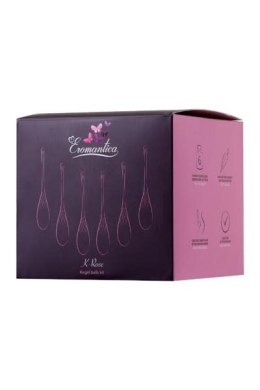 XEROMANTICA Set of 6 vaginal balls K-ROSE,silicone, pink