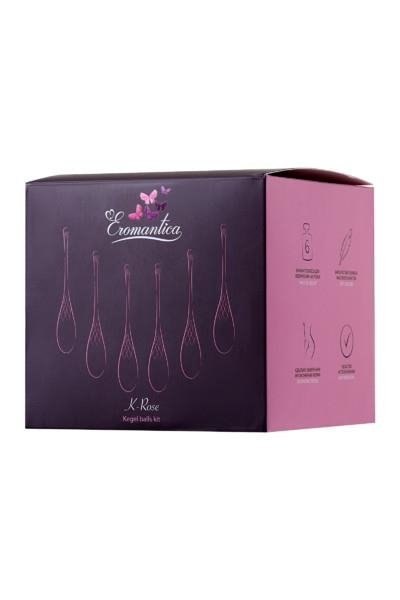 XEROMANTICA Set of 6 vaginal balls K-ROSE,silicone, pink XEROMANTICA Set of 6 vaginal balls K-ROSE,silicone, pink