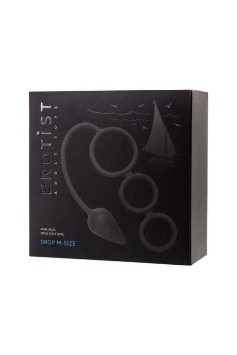 EROTIST Butt plug with an erection ring (M) EROTIST Butt plug with an erection ring (M)