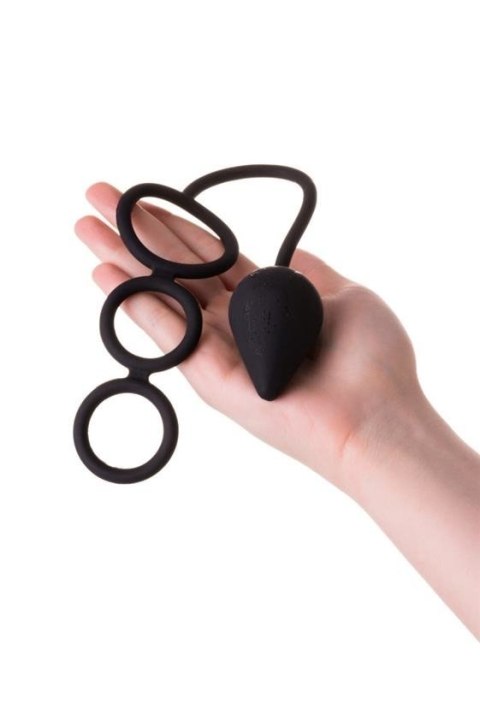 EROTIST Butt plug with an erection ring (M) EROTIST Butt plug with an erection ring (M)