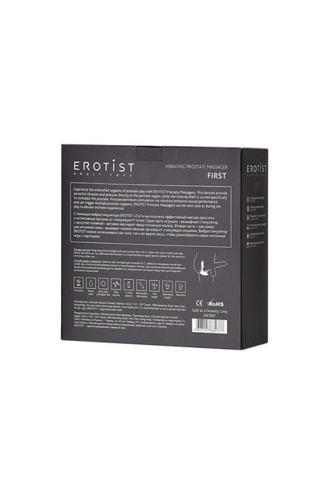 EROTIST First prostate stimulator, silicone, black, 14.4 cm EROTIST First prostate stimulator, silicone, black, 14.4 cm