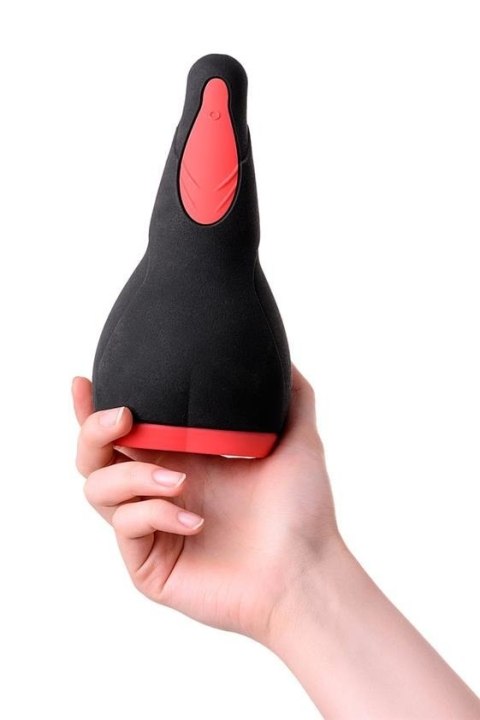 Erotist Eruption; Rechargeable masturbator, Silicone, Black, 18.5 cm. Erotist Eruption; Rechargeable masturbator, Silicone, Black, 18.5 cm.