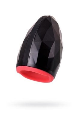 Erotist Magma; Rechargeable masturbator with heating, Silicone, Black, 12 cm