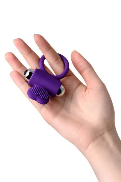 JOS PERY, Vibrating ring with cilia, silicone, violet, 9 cm JOS PERY, Vibrating ring with cilia, silicone, violet, 9 cm