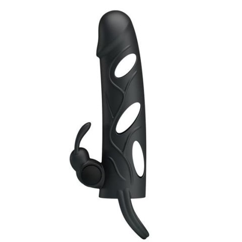 Pretty Love 5,5 Inch Vibrating Penis Sleeve Black