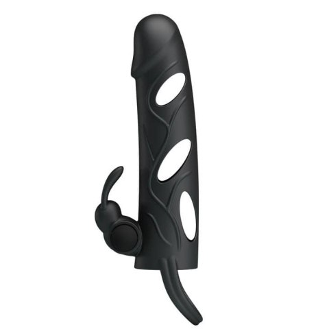 Pretty Love 5,5 Inch Vibrating Penis Sleeve Black