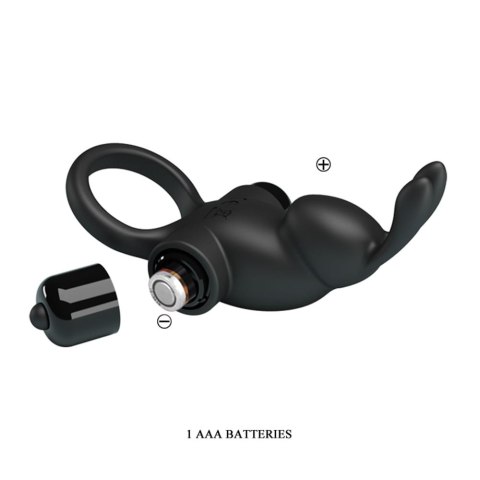 Pretty Love Vibro Penis Ring Rabbit I Black Pretty Love Vibro Penis Ring Rabbit I Black