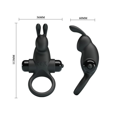 Pretty Love Vibro Penis Ring Rabbit I Black Pretty Love Vibro Penis Ring Rabbit I Black
