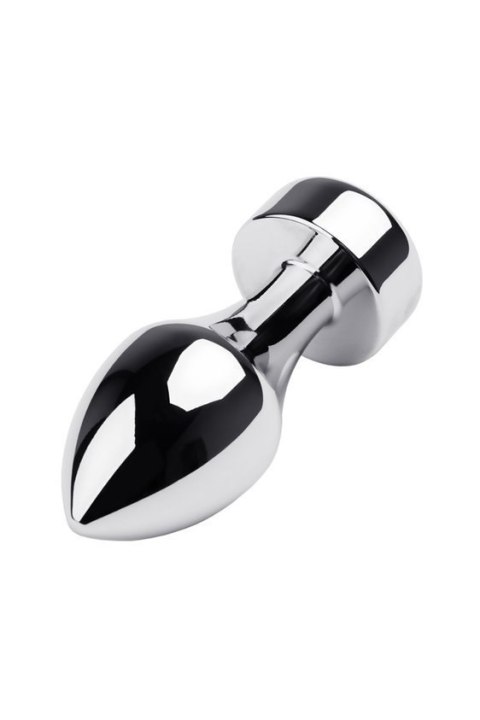 Silver anal plug TOYFA Metal with black round-shaped gem, length 8,2 cm, diameter 2,5-3,8 cm, weight 210 gr Silver anal plug TOYFA Metal with black round-shaped gem, length 8,2 cm, diameter 2,5-3,8 cm, weight 210 gr
