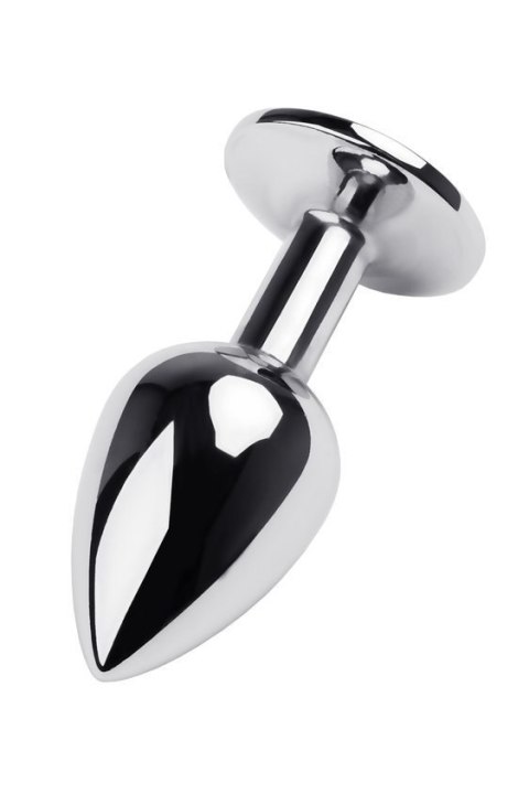 Silver anal plug TOYFA Metal with blue round-shaped gem Silver anal plug TOYFA Metal with blue round-shaped gem