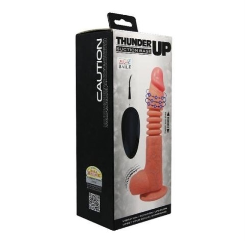 Thunder Up Suction Base Vibrating Dildo Flesh Thunder Up Suction Base Vibrating Dildo Flesh
