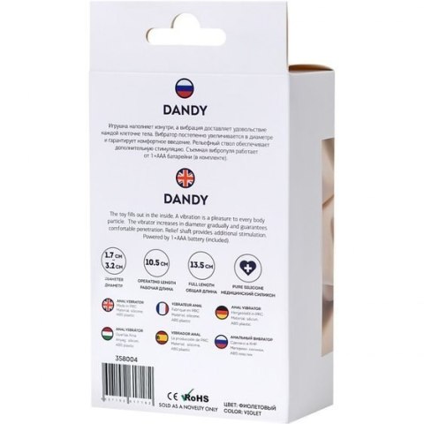 ToDo Dandy Anal Vibrator ToDo Dandy Anal Vibrator