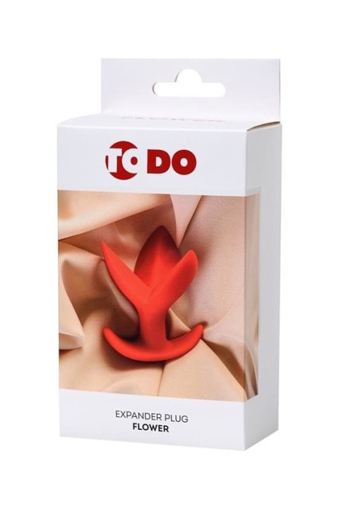 ToDo Flower Red Expander Plug ToDo Flower Red Expander Plug