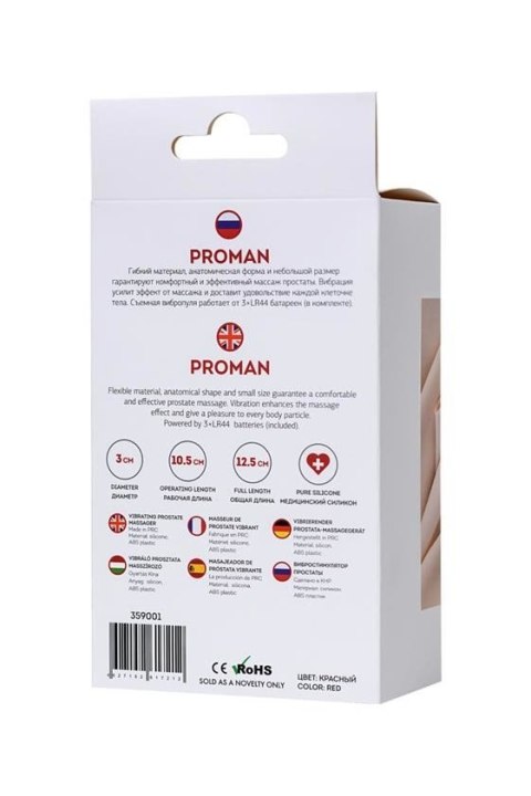 ToDo Proman Red Vibrating Prostate Massager ToDo Proman Red Vibrating Prostate Massager
