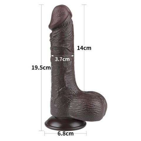 7.5'' Sliding Skin Dual Layer Dong Black 7.5'' Sliding Skin Dual Layer Dong Black